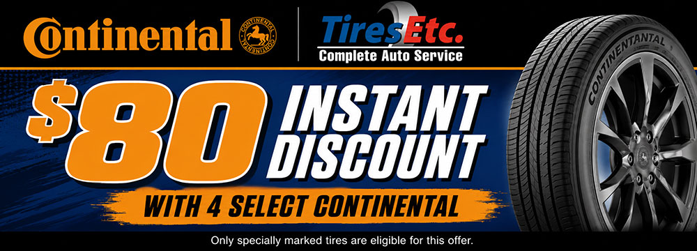 $80 Off With 4 Continental Tires