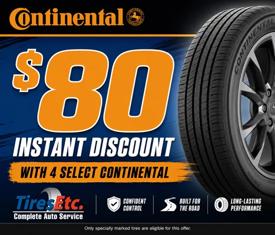 $80 Off With 4 Continental Tires
